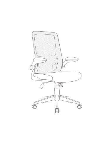Silla q connect oficina alba malla base metalica alt max 1110 anc 610 prof 580 ruedas premium color gris