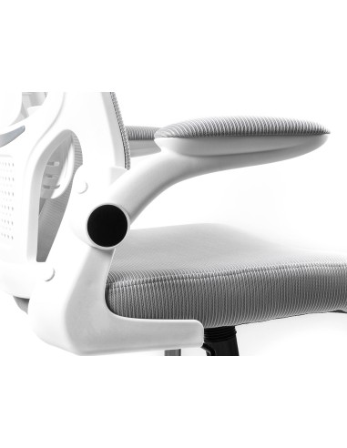 Silla q connect oficina alba malla base metalica alt max 1110 anc 610 prof 580 ruedas premium color gris