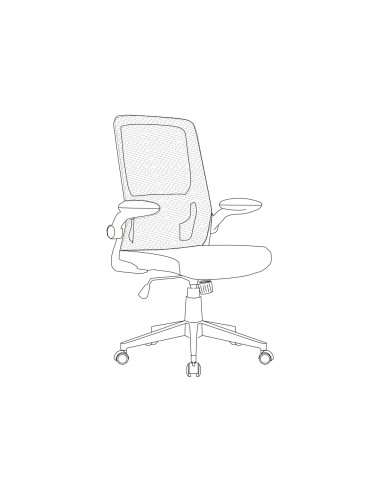 Silla q connect oficina alba malla base metalica alt max 1110 anc 610 prof 580 ruedas premium color negro azul