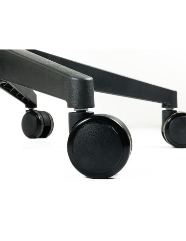 Silla q connect oficina alba malla base metalica alt max 1110 anc 610 prof 580 ruedas premium color negro azul