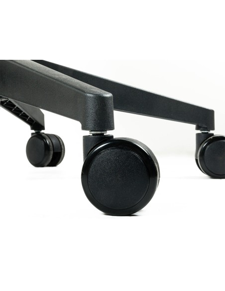 Silla q connect oficina alba malla base metalica alt max 1110 anc 610 prof 580 ruedas premium color negro azul Silla q connect oficina alba malla base metalica alt max 1110 anc 610 prof 580 ruedas premium color negro azul