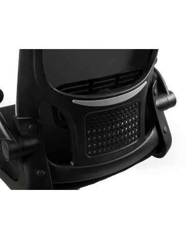 Silla q connect oficina alba malla base metalica alt max 1110 anc 610 prof 580 ruedas premium color negro