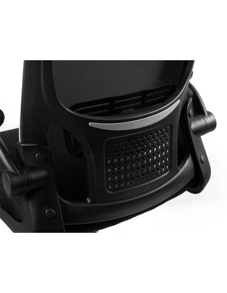 Silla q connect oficina alba malla base metalica alt max 1110 anc 610 prof 580 ruedas premium color negro Silla q connect oficina alba malla base metalica alt max 1110 anc 610 prof 580 ruedas premium color negro