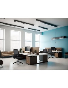 Silla q connect oficina alba malla base metalica alt max 1110 anc 610 prof 580 ruedas premium color negro