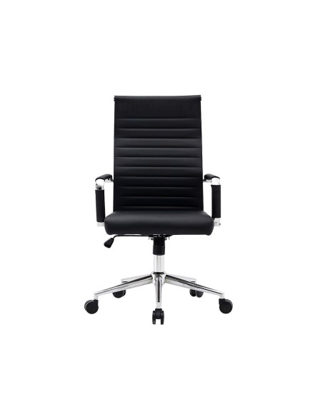 Silla q connect escritorio bosa simil piel base metalica alt max 1130 anc 550 prof 630 mm ruedas premium color negro Silla q connect escritorio bosa simil piel base metalica alt max 1130 anc 550 prof 630 mm ruedas premium color negro