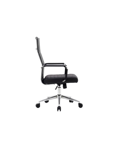 Silla q connect escritorio bosa simil piel base metalica alt max 1130 anc 550 prof 630 mm ruedas premium color negro