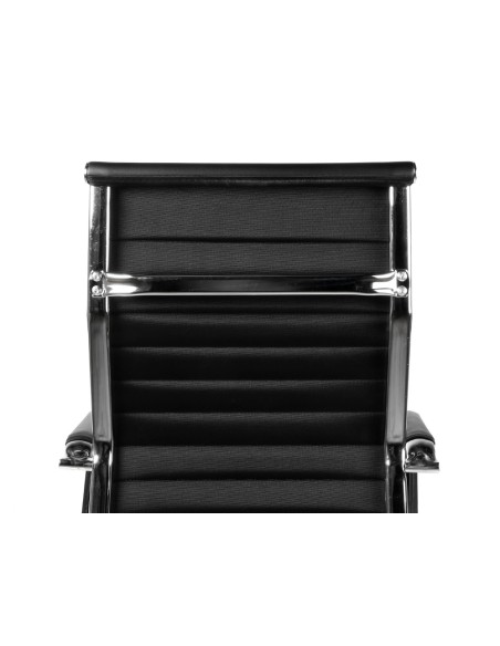 Silla q connect escritorio bosa simil piel base metalica alt max 1130 anc 550 prof 630 mm ruedas premium color negro Silla q connect escritorio bosa simil piel base metalica alt max 1130 anc 550 prof 630 mm ruedas premium color negro