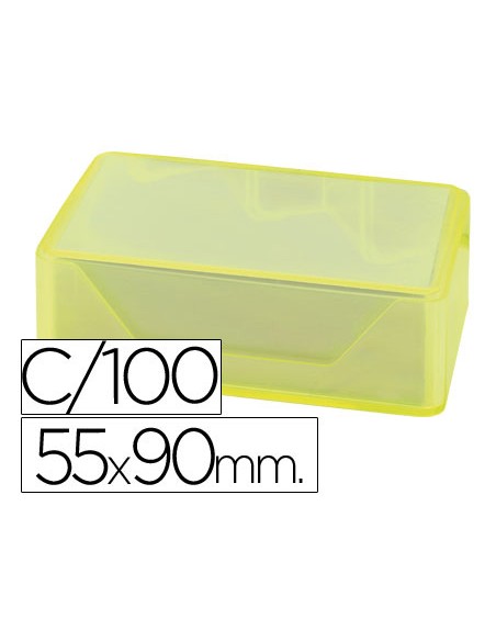 Tarjeta de visita liderpapel 90x55mm blanca 250g m2 caja de 100 unidades