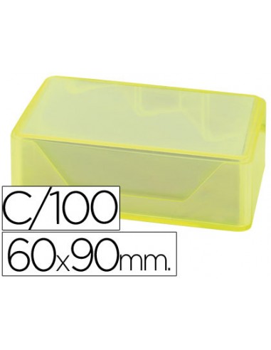 Tarjeta de visita liderpapel 90x60mm blanca 250g m2 caja de 100 unidades