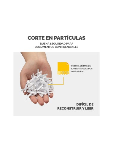 Destructora de documentos fellowes 450c capacidad de corte 450 hojas destruye grapas clips tarjetas y cd 68
