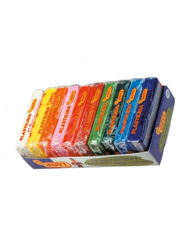 Plastilina jovi 70 tamano pequeno bandeja de 10 unidadescolores surtidos