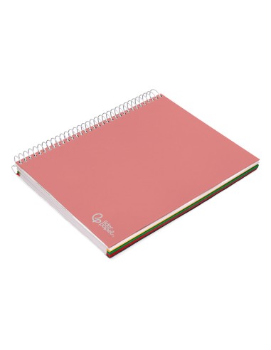 Cuaderno espiral liderpapel a4 micro witty tapa dura 120h 90gr horizontal 8mm 5 bandas 4 taladros colores surtidos