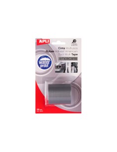 Cinta adhesiva apli americana multiusos 5 mt x 50 mm color gris