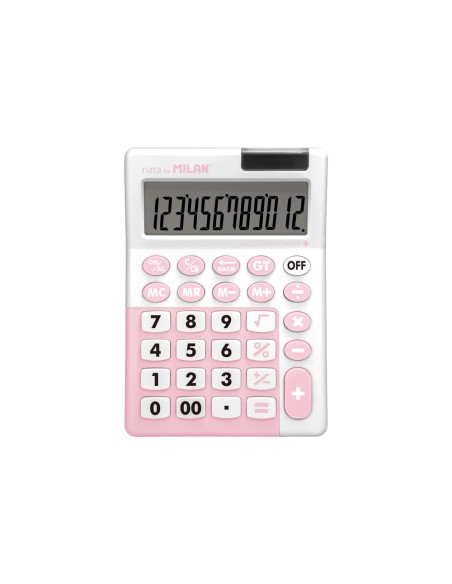 Calculadora milan sobremesa 12 digitos serie edicion color rosa