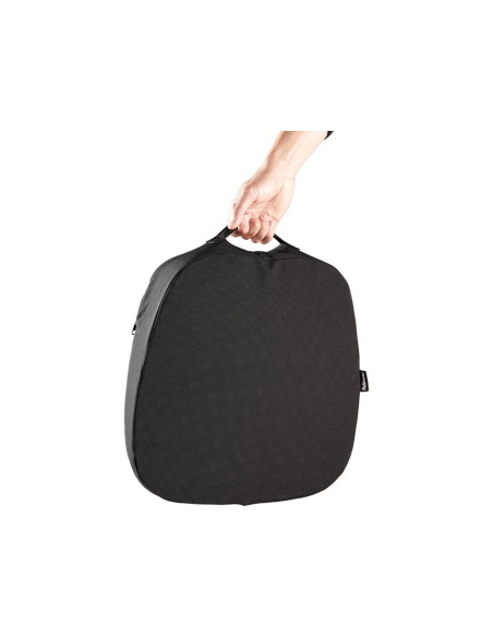 Cojin de asiento fellowes breyta en cuna color negro 90x430x430 mm