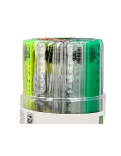 Regla liderpapel plastico 16 cm cubilete con 100 unidades colores surtidos