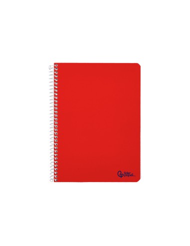 Cuaderno espiral liderpapel a4 micro smart tapa blanda 80h 75gr horizontal 7mm doble margen 4 taladros colores