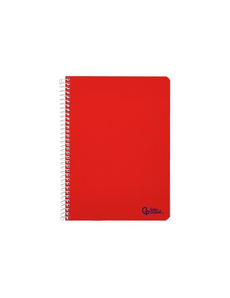 Cuaderno espiral liderpapel a4 micro smart tapa blanda 80h 75gr horizontal 7mm doble margen 4 taladros colores