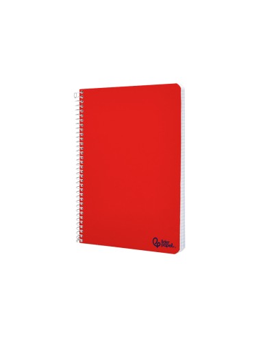 Cuaderno espiral liderpapel a4 micro smart tapa blanda 80h 75gr horizontal 7mm doble margen 4 taladros colores