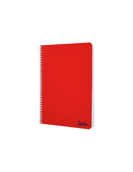 Cuaderno espiral liderpapel a4 micro smart tapa blanda 80h 75gr horizontal 7mm doble margen 4 taladros colores