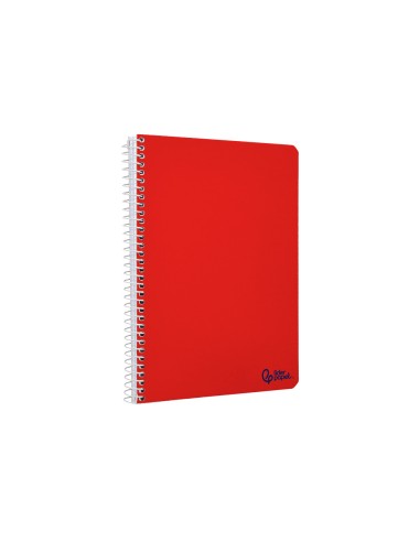 Cuaderno espiral liderpapel a4 micro smart tapa blanda 80h 75gr horizontal 7mm doble margen 4 taladros colores