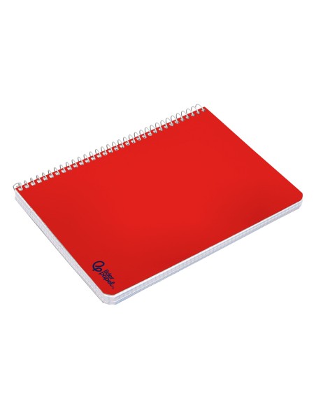 Cuaderno espiral liderpapel a4 micro smart tapa blanda 80h 75gr horizontal 7mm doble margen 4 taladros colores