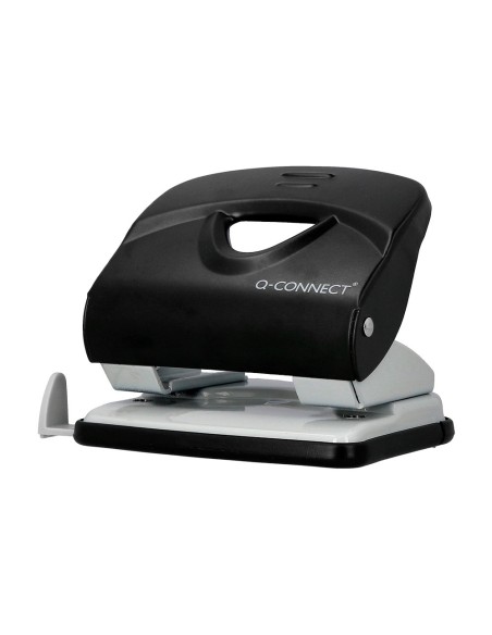 Taladrador q connect kf14220 negro abertura 27 mm capacidad 30 hojas Taladrador q connect kf14220 negro abertura 27 mm capacidad 30 hojas