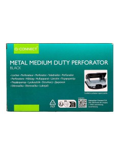 Taladrador q connect kf14217 negro abertura 2 mm capacidad 20 hojas