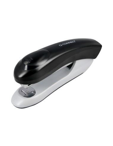 Grapadora q connect kf14207 plastico abs negra capacidad 20 hojas