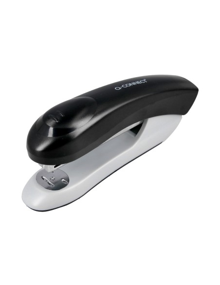 Grapadora q connect kf14207 plastico abs negra capacidad 20 hojas