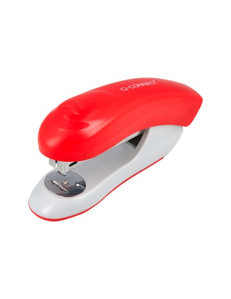Grapadora q connect kf14206 plastico abs roja capacidad 20 hojas