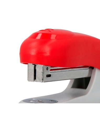 Grapadora q connect kf14206 plastico abs roja capacidad 20 hojas