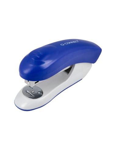 Grapadora q connect kf14205 plastico abs azul capacidad 20 hojas