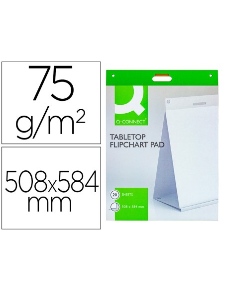 Bloc congreso q connect liso autoadhesivo sobremesa 508x584 mm 20 hojas papel blanco de 75g m2 fsc Bloc congreso q connect liso autoadhesivo sobremesa 508x584 mm 20 hojas papel blanco de 75g m2 fsc