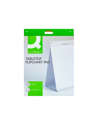 Bloc congreso q connect liso autoadhesivo sobremesa 508x584 mm 20 hojas papel blanco de 75g m2 fsc