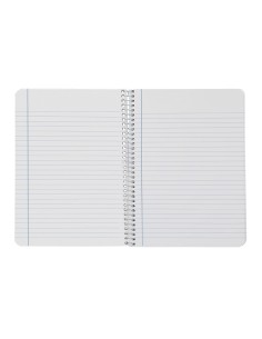 Cuaderno espiral liderpapel din a5 witty tapa dura 80h 90gr rayado horizontal 8mm con margen colores surtidos