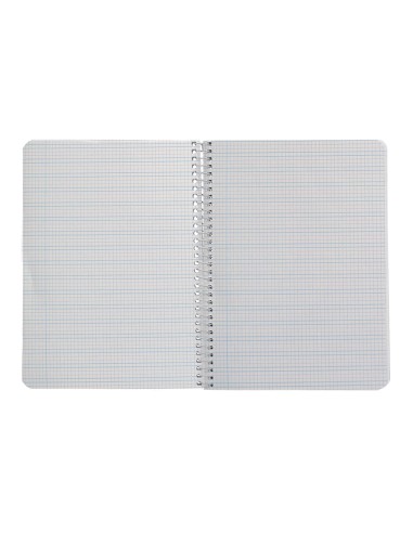 Cuaderno espiral liderpapel di n a5 pautaguia tapa blanda 40h 75 gr cuadro pautado 3mm color verde