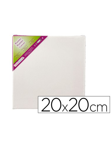 Bastidor lidercolor lienzo grapado lateral algodon 100 20x20 cm