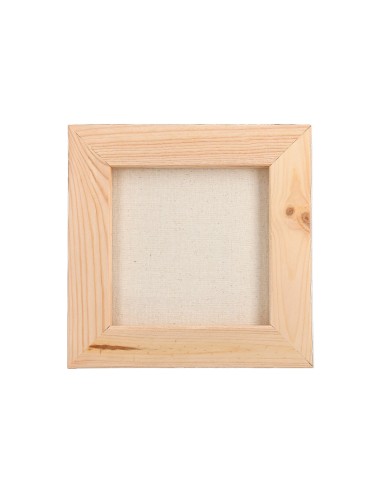 Bastidor lidercolor lienzo grapado lateral algodon 100 12x12 cm