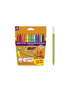 Rotulador bic kids couleur estuche de 102 colores tinta base de agua lavable