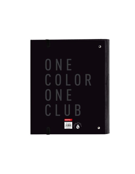 Carpeta con recambio safta din a4 tapa forrada 100 h 60 gr cuadro 5 mm con goma y 5 separadores real madrid 3