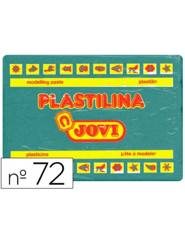 Plastilina jovi 72 verde oscuro unidad tamano grande