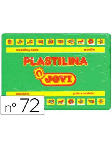 Plastilina jovi 72 verde claro unidad tamano grande