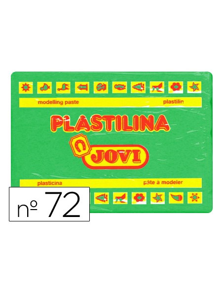 Plastilina jovi 72 verde claro unidad tamano grande
