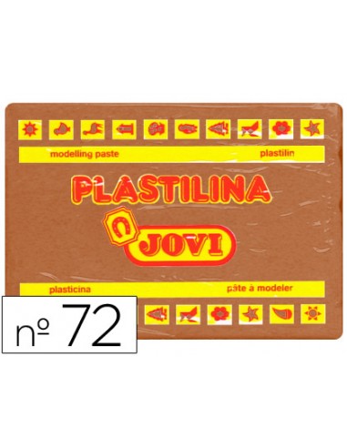 Plastilina jovi 72 marron unidad tamano grande