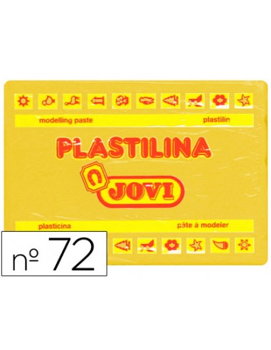 Plastilina jovi 72 amarillo oscuro unidad tamano grande