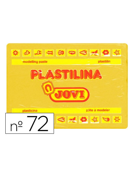Plastilina jovi 72 amarillo oscuro unidad tamano grande