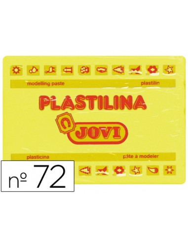 Plastilina jovi 72 amarillo claro unidad tamano grande