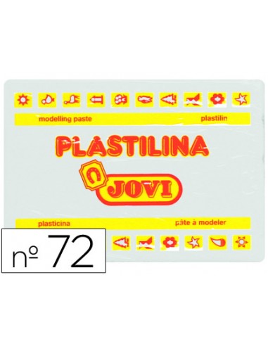 Plastilina jovi 72 blanco unidad tamano grande