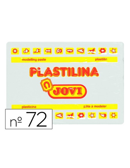 Plastilina jovi 72 blanco unidad tamano grande Plastilina jovi 72 blanco unidad tamano grande